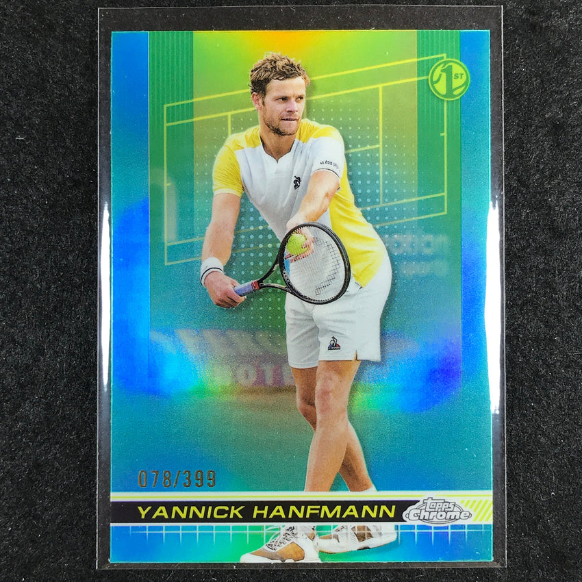 2024 Topps Chrome Tennis YANNICK HANFMANN Base Aqua /399 #63
