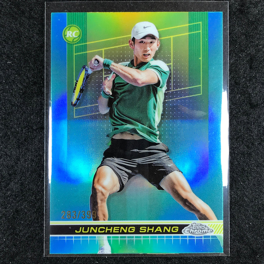2024 Topps Chrome Tennis JUNCHENG SHANG Rookie Base Aqua /399 #84