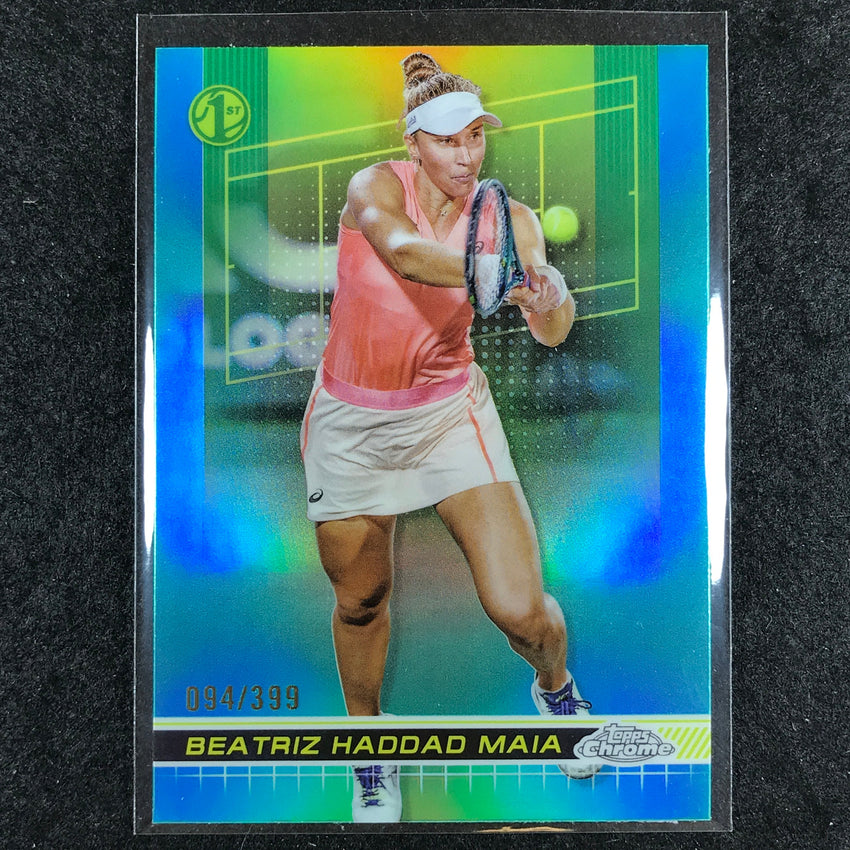 2024 Topps Chrome Tennis BEATRIZ HADDAD MAIA Base Aqua /399 #87