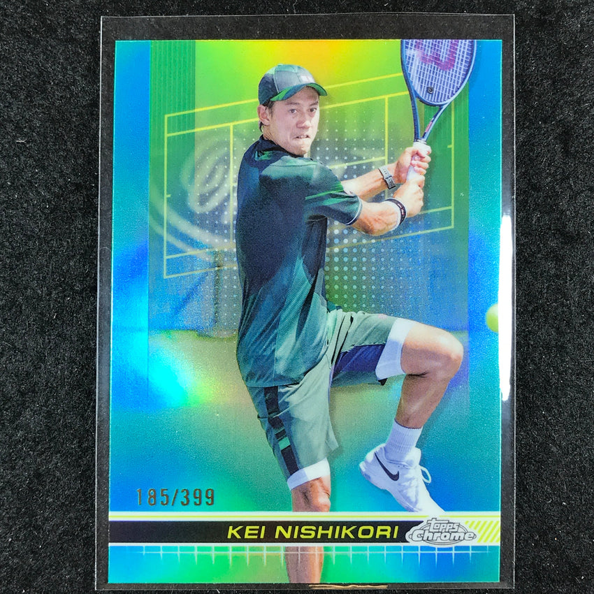 2024 Topps Chrome Tennis KEI NISHIKORI Base Aqua /399 #135