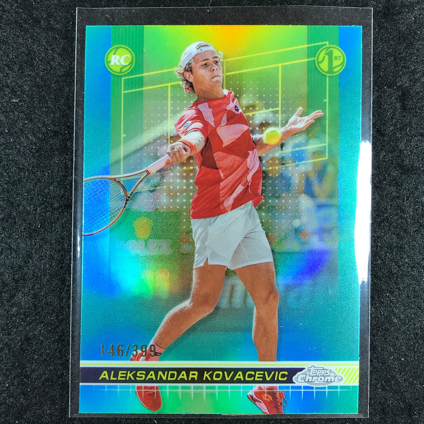 2024 Topps Chrome Tennis ALEKSANDAR KOVACEVIC Rookie Base Aqua /399 #138
