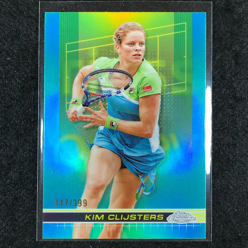 2024 Topps Chrome Tennis KIM CLIJSTERS Base Aqua /399 #142
