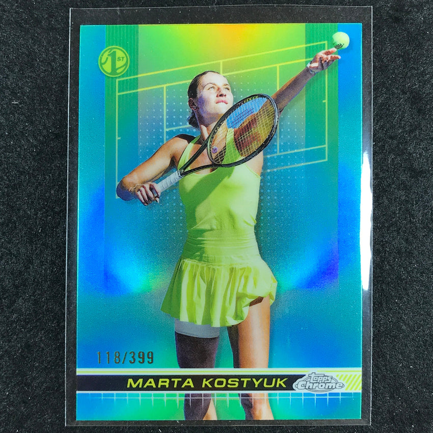 2024 Topps Chrome Tennis MARTA KOSTYUK Base Aqua /399 #149