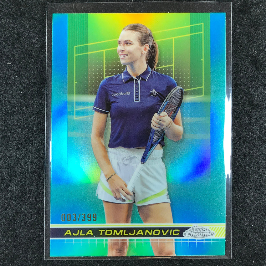 2024 Topps Chrome Tennis AJLA TOMLJANOVIC Base Aqua /399 #151