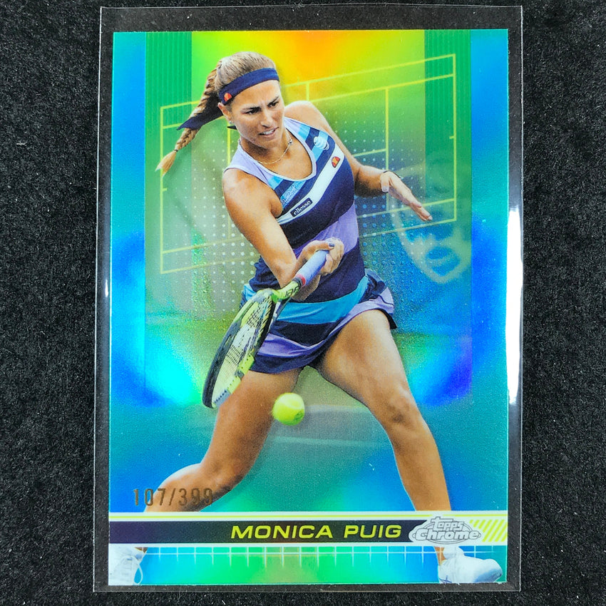 2024 Topps Chrome Tennis MONICA PUIG Base Aqua /399 #157