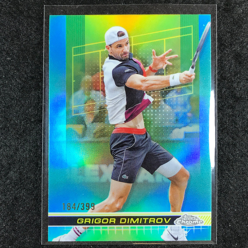 2024 Topps Chrome Tennis GRIGOR DIMITROV Base Aqua /399 #163