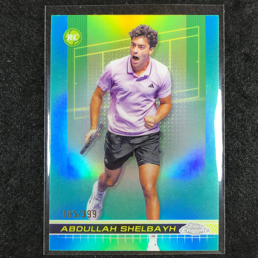 2024 Topps Chrome Tennis ABDULLAH SHELBAYH Rookie Base Aqua /399 #172