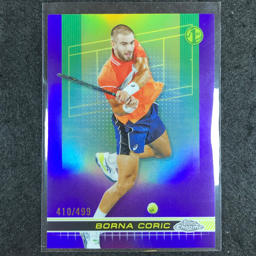 2024 Topps Chrome Tennis BORNA CORIC Base Purple /499 #9
