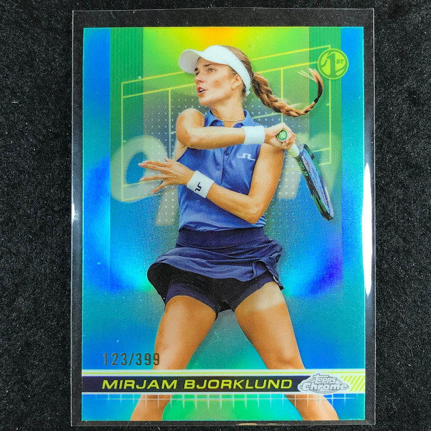 2024 Topps Chrome Tennis MIRJAM BJORKLUND Base Aqua /399 #176