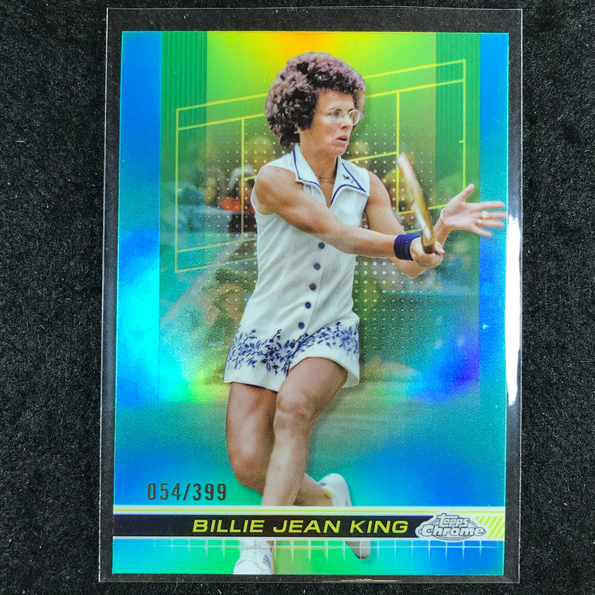 2024 Topps Chrome Tennis BILLIE JEAN KING Base Aqua /399 #184