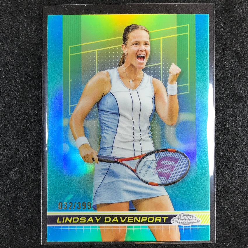 2024 Topps Chrome Tennis LINDSAY DAVENPORT Base Aqua /399 #186