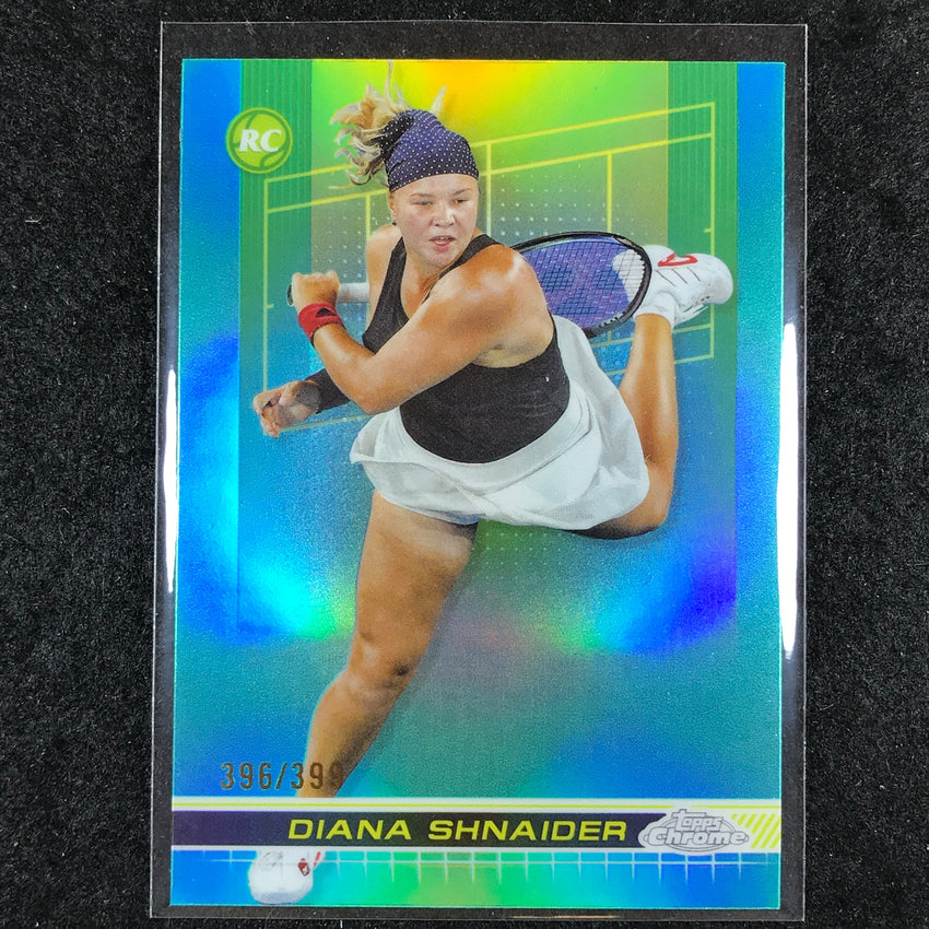 2024 Topps Chrome Tennis DIANA SHNAIDER Rookie Base Aqua /399 #188