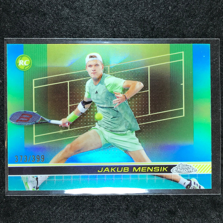 2024 Topps Chrome Tennis JAKUB MENSIK Rookie Base Aqua /399 #193