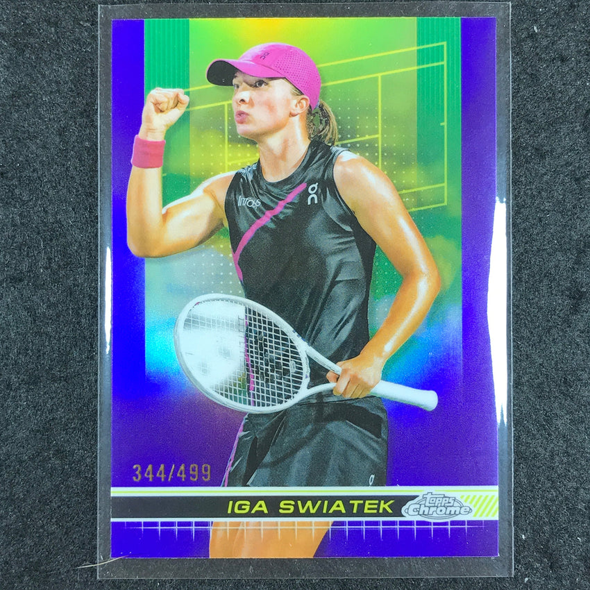 2024 Topps Chrome Tennis IGA SWIATEK Base Purple /499 #10