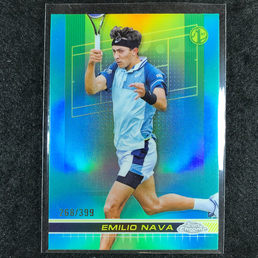 2024 Topps Chrome Tennis EMILIO NAVA Base Aqua /399 #197