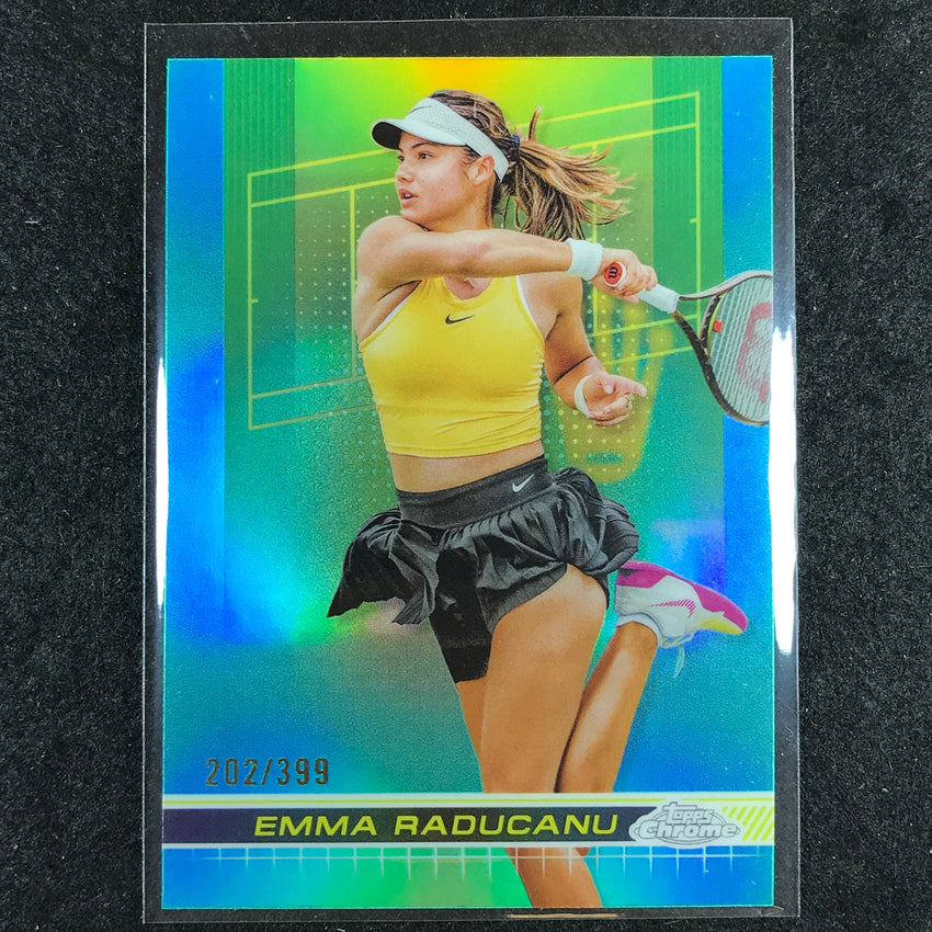 2024 Topps Chrome Tennis EMMA RADUCANU Base Aqua /399 #198