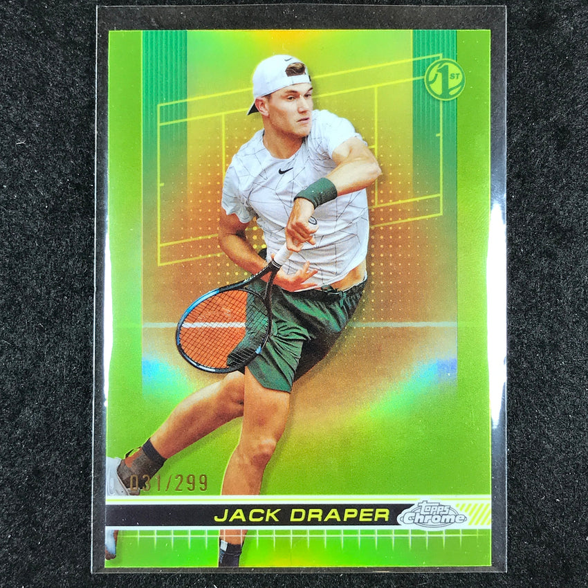 2024 Topps Chrome Tennis JACK DRAPER Base Lime Green /299 #2