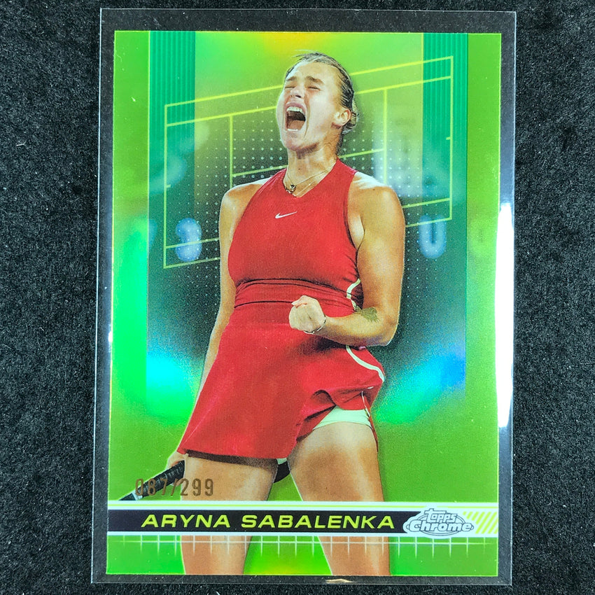 2024 Topps Chrome Tennis ARYNA SABALENKA Base Lime Green /299 #21