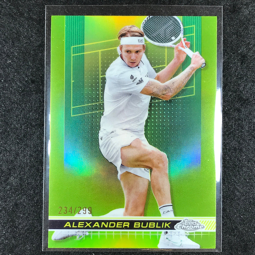 2024 Topps Chrome Tennis ALEXANDER BUBLIK Base Lime Green /299 #22