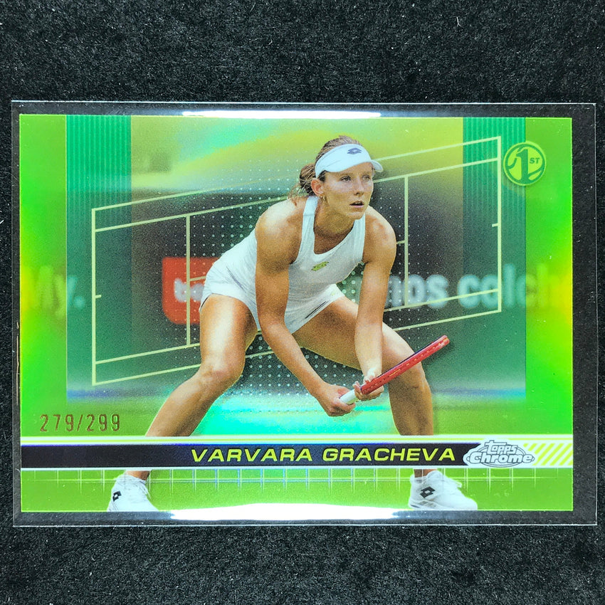2024 Topps Chrome Tennis VARVARA GRACHEVA Base Lime Green /299 #27