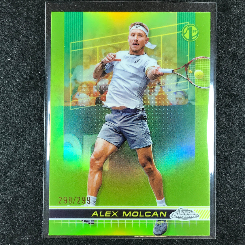 2024 Topps Chrome Tennis ALEX MOLCAN Base Lime Green /299 #28
