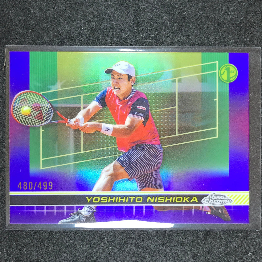 2024 Topps Chrome Tennis YOSHIHITO NISHIOKA Base Purple /499 #12