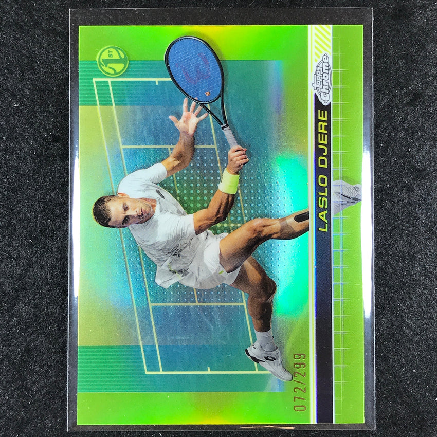 2024 Topps Chrome Tennis LASLO DJERE Base Lime Green /299 #42