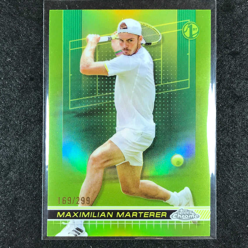 2024 Topps Chrome Tennis MAXIMILIAN MARTERER Base Lime Green /299 #45