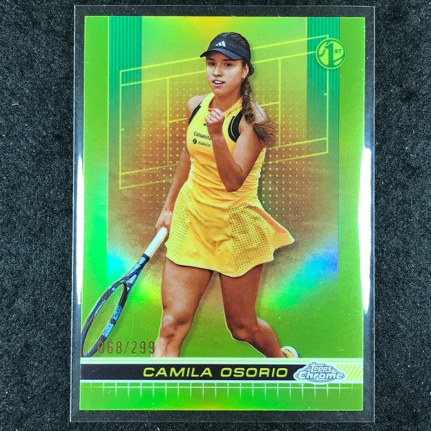 2024 Topps Chrome Tennis CAMILA OSORIO Base Lime Green /299 #58