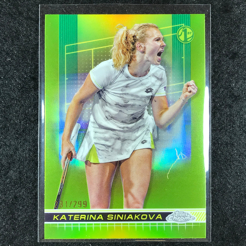 2024 Topps Chrome Tennis KATERINA SINIAKOVA Base Lime Green /299 #66