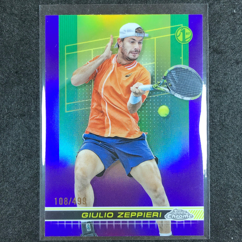 2024 Topps Chrome Tennis GIULIO ZEPPIERI Base Purple /499 #15