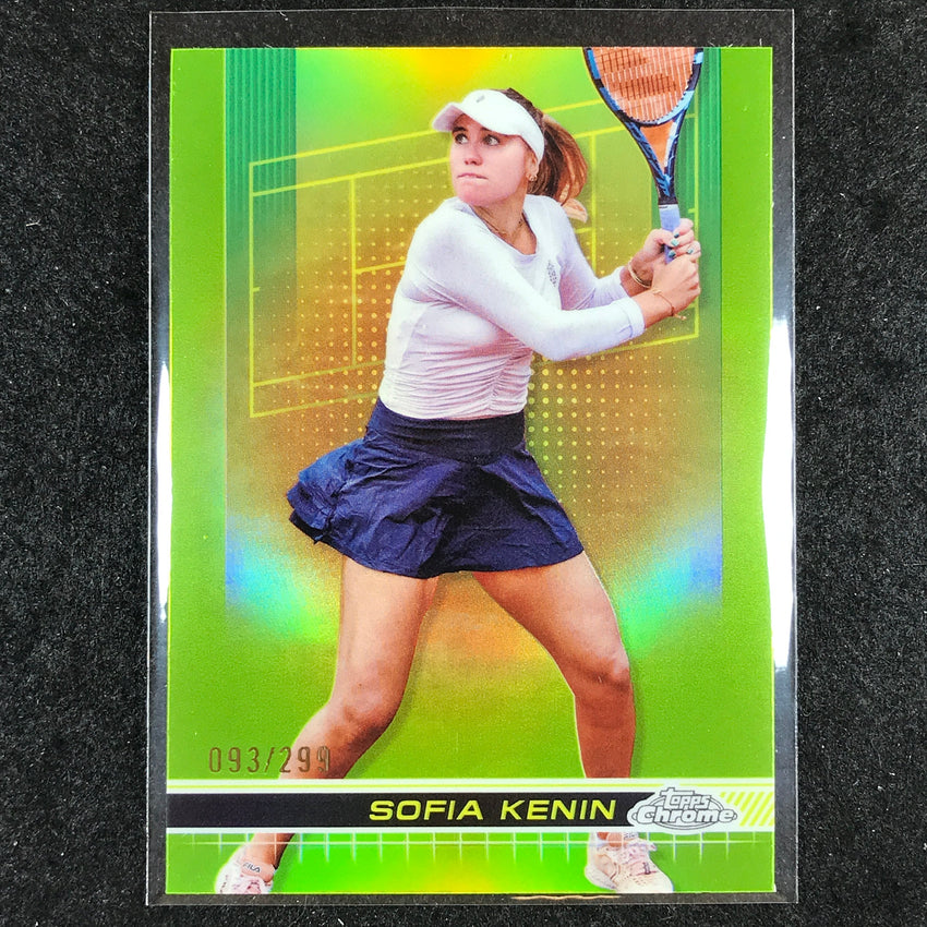 2024 Topps Chrome Tennis SOFIA KENIN Base Lime Green /299 #91