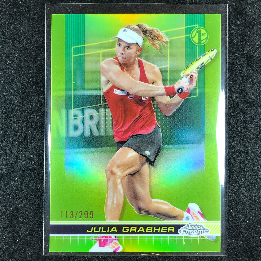 2024 Topps Chrome Tennis JULIA GRABHER Base Lime Green /299 #97
