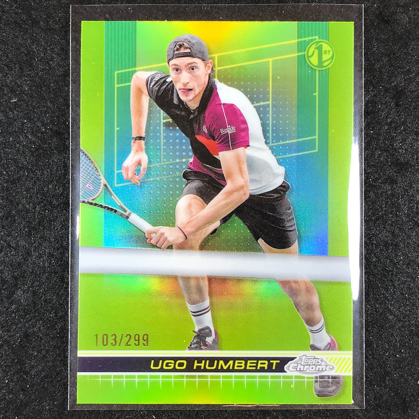 2024 Topps Chrome Tennis UGO HUMBERT Base Lime Green /299 #101