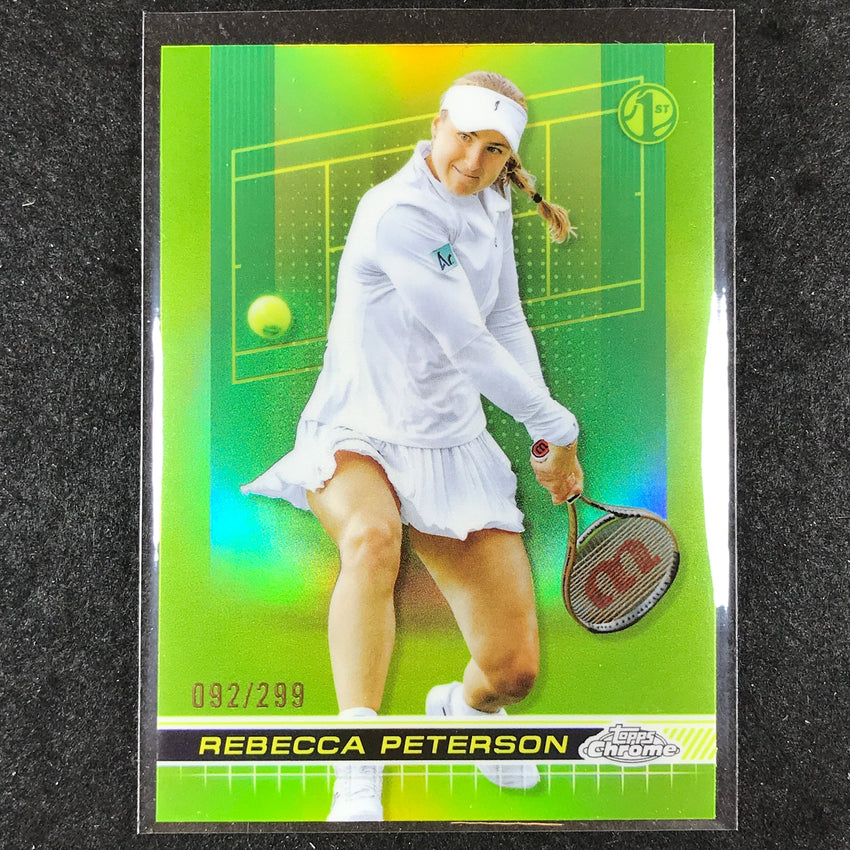 2024 Topps Chrome Tennis REBECCA PETERSON Base Lime Green /299 #102