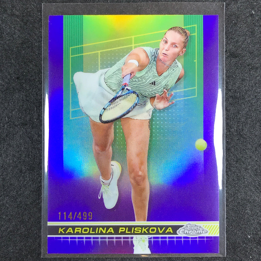 2024 Topps Chrome Tennis KAROLINA PLISKOVA Base Purple /499 #16