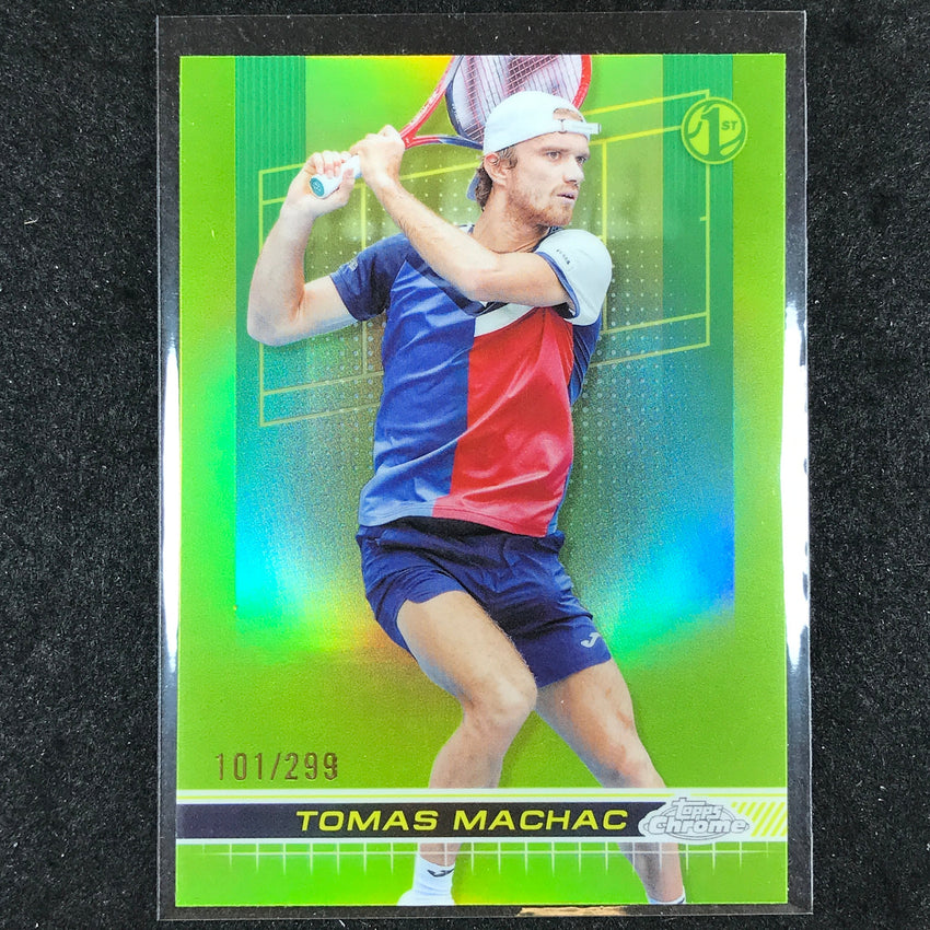 2024 Topps Chrome Tennis TOMAS MACHAC Base Lime Green /299 #110
