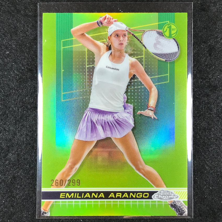 2024 Topps Chrome Tennis EMILIANA ARANGO Base Lime Green /299 #116