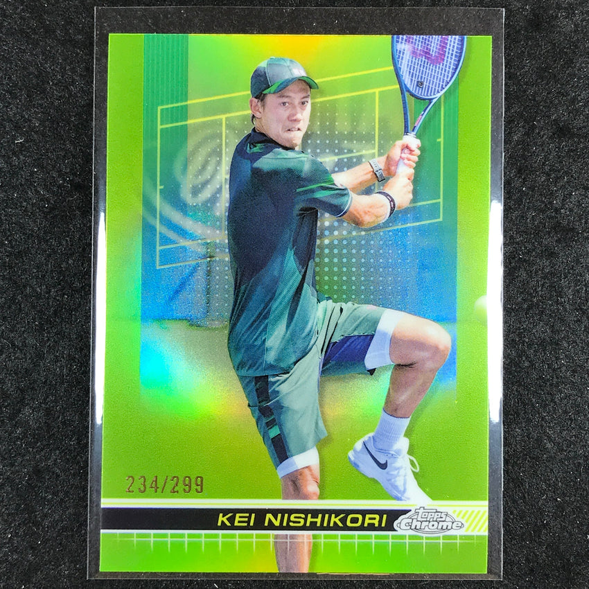2024 Topps Chrome Tennis KEI NISHIKORI Base Lime Green /299 #135