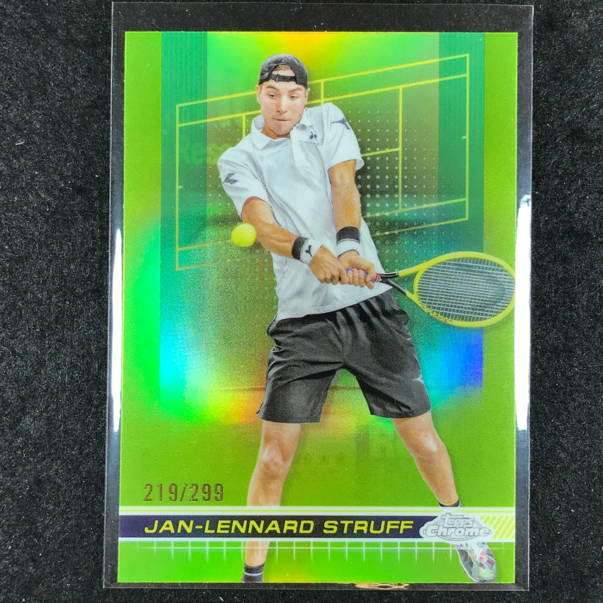 2024 Topps Chrome Tennis JAN-LENNARD STRUFF Base Lime Green /299 #139