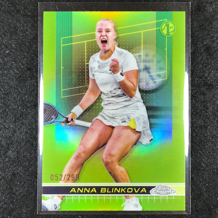 2024 Topps Chrome Tennis ANNA BLINKOVA Base Lime Green /299 #143