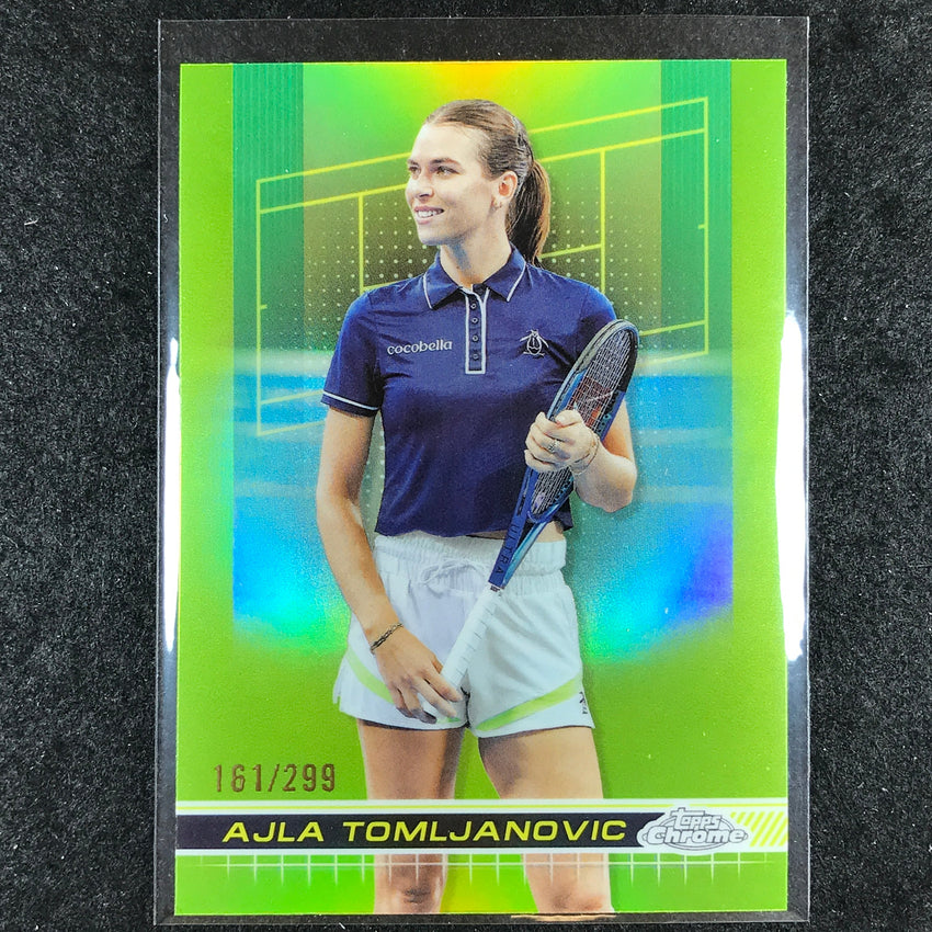 2024 Topps Chrome Tennis AJLA TOMLJANOVIC Base Lime Green /299 #151