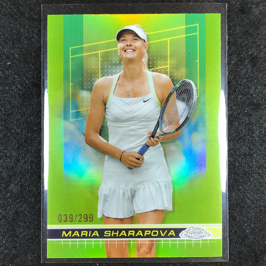 2024 Topps Chrome Tennis MARIA SHARAPOVA Base Lime Green /299 #153