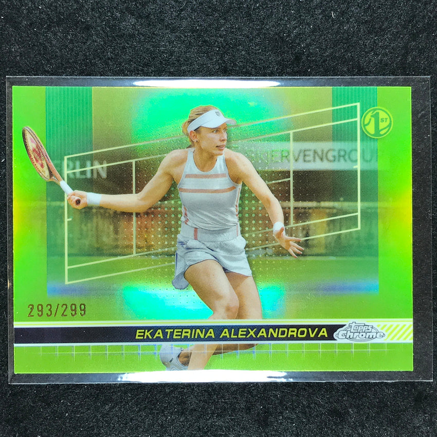 2024 Topps Chrome Tennis EKATERINA ALEXANDROVA Base Lime Green /299 #162