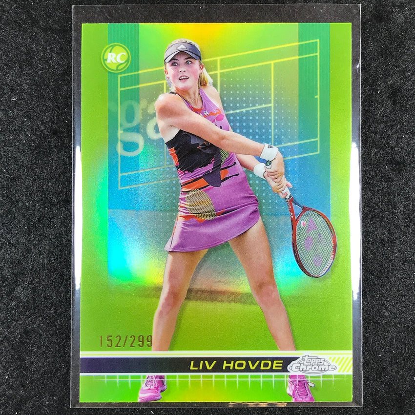 2024 Topps Chrome Tennis LIV HOVDE Rookie Base Lime Green /299 #164