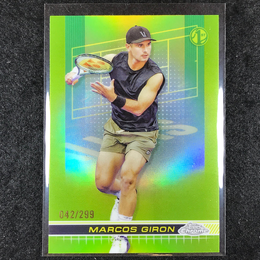 2024 Topps Chrome Tennis MARCOS GIRON Base Lime Green /299 #167