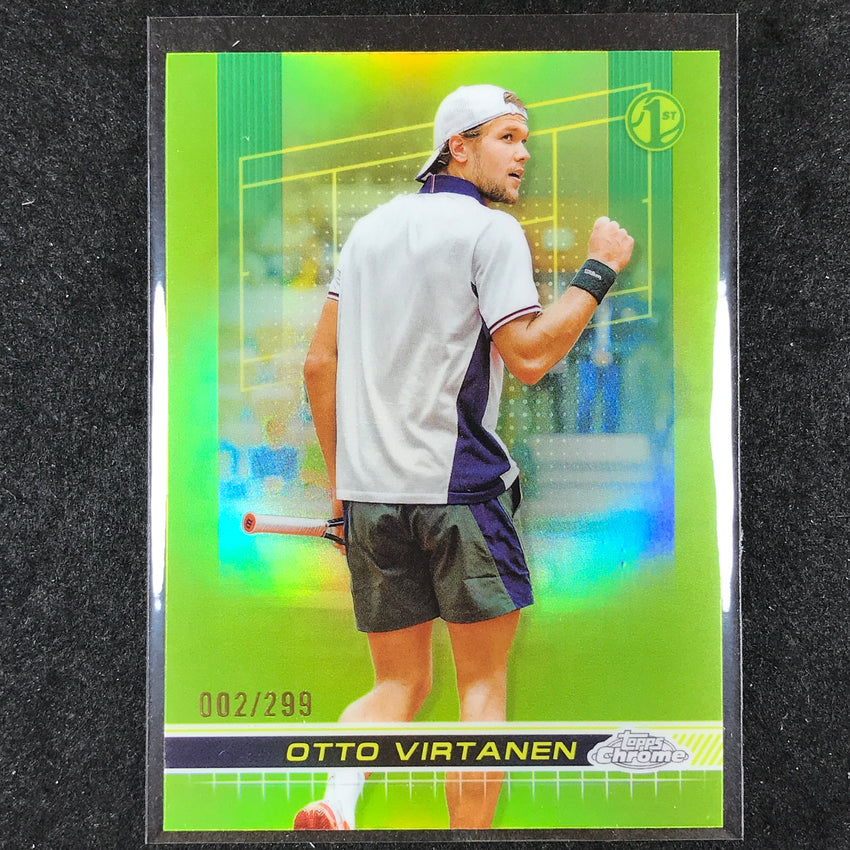 2024 Topps Chrome Tennis OTTO VIRTANEN Base Lime Green /299 #174