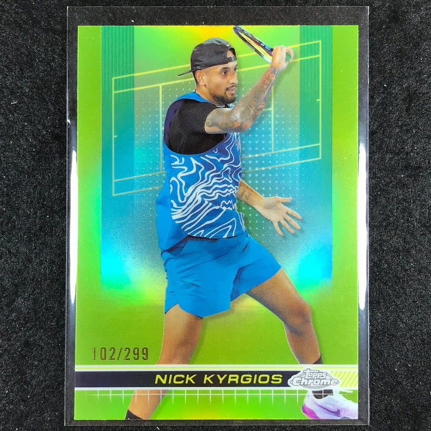 2024 Topps Chrome Tennis NICK KYRGIOS Base Lime Green /299 #187