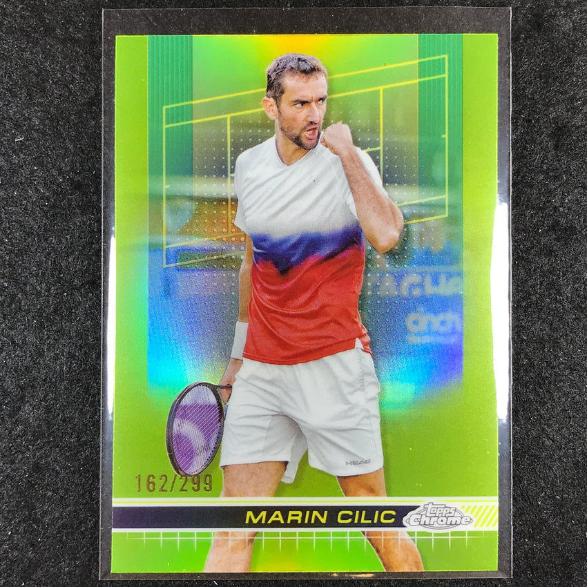 2024 Topps Chrome Tennis MARIN CILIC Base Lime Green /299 #190