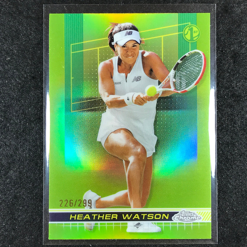 2024 Topps Chrome Tennis HEATHER WATSON Base Lime Green /299 #194